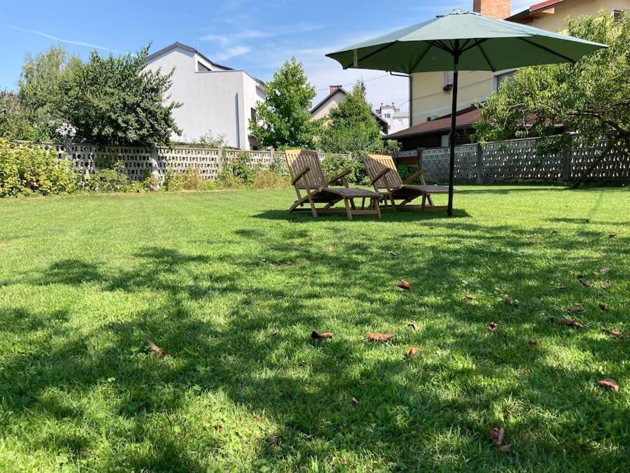 Huge Bbq Garden, Spacious Flat, Ac, Free Parking 4 Ljubljana Exterior photo